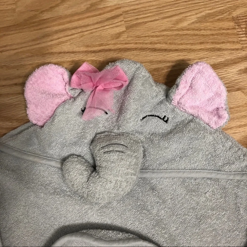 Baby Girl Bundle Towel Swaddle Elephant Pink